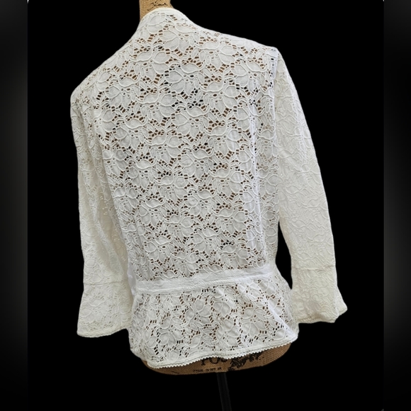 JM Collection eyelet lace top - Picture 10 of 10